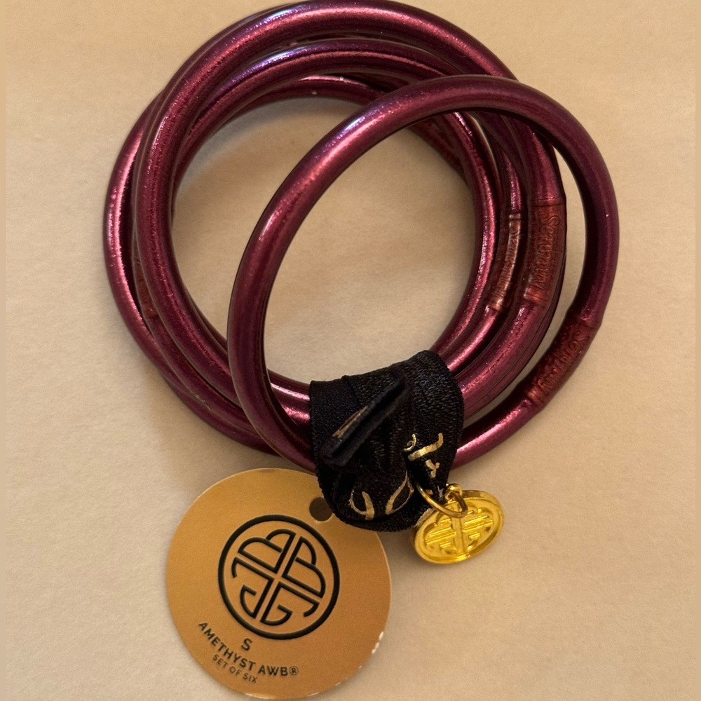 Budhagirl Amethyst Bangles